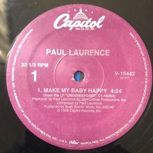 ***Free*** Paul Laurence Make My Baby Happy Vinyl Lp '89